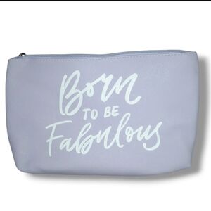 Large Lavender Cosmetic Pouch - Born to be Fabulous